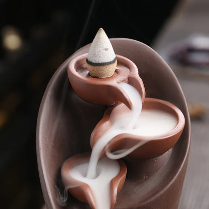 Incense Waterfall - TranquilTorch-Blue-Nora Luxe