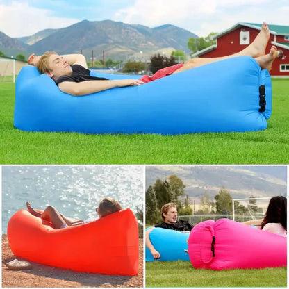 Inflatable Lounge Chair - BreezeLounger-Blue-Nora Luxe