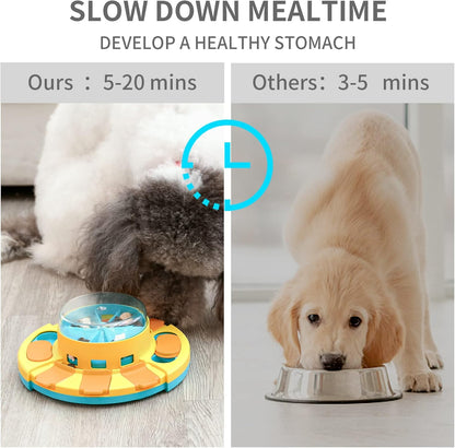 Interactive Dog Puzzle Feeder – Stimulate & Reward-Blue-Nora Luxe