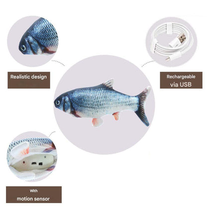 Interactive Dog Toy - FlippyFish-Trout-The Livary