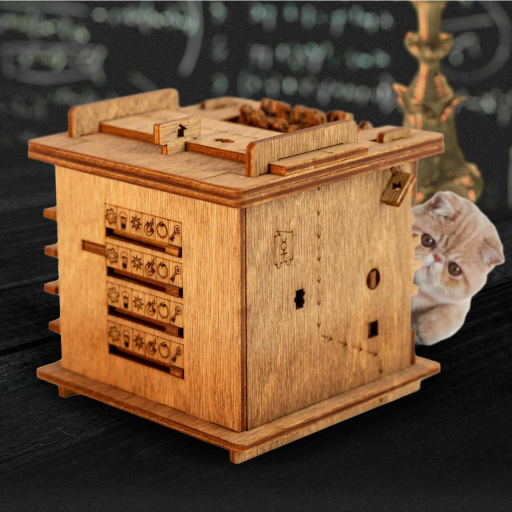 Challenging Brain Teaser Wooden Puzzle Box - Pexav