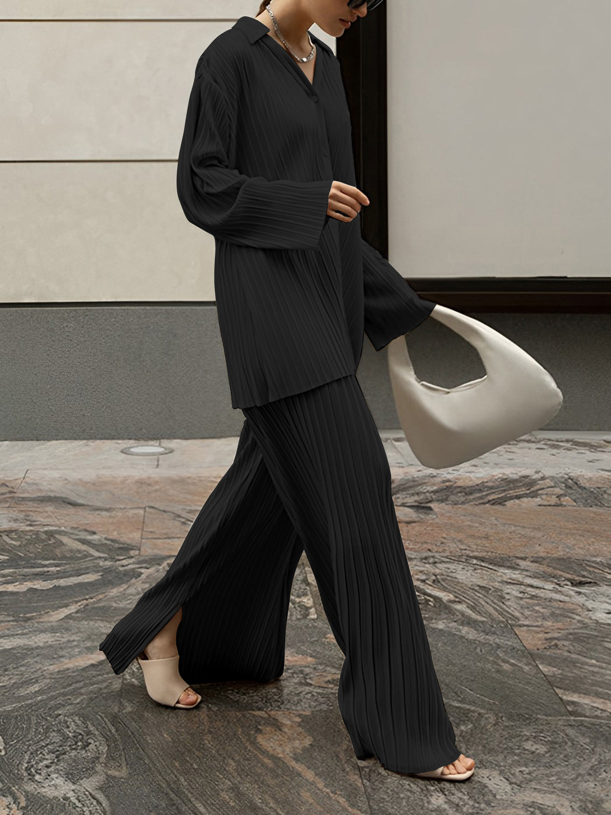 Image of Ivy | Women's Wide Leg Pants Set