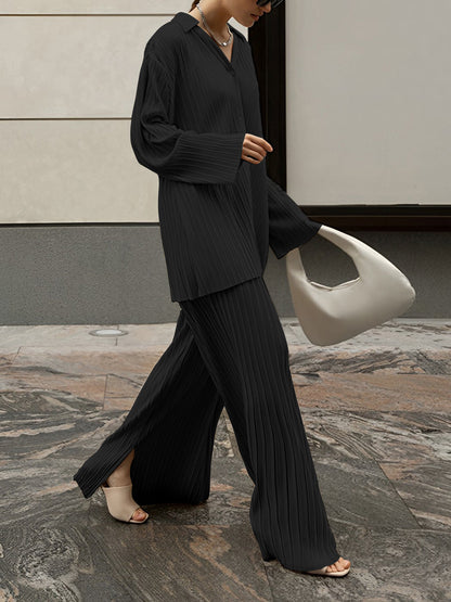 Image of Ivy | Women's Wide Leg Pants Set