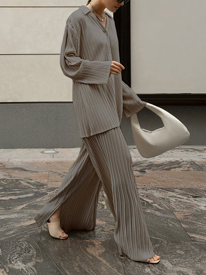Image of Ivy | Women's Wide Leg Pants Set