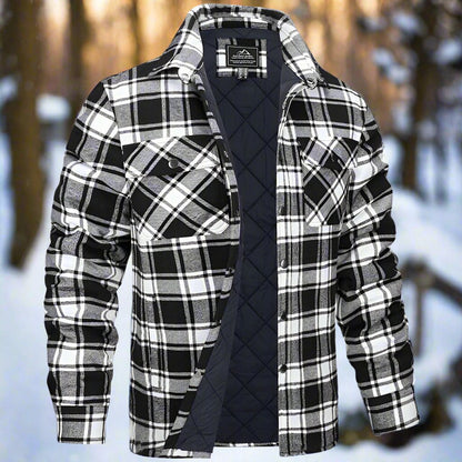 Casual Checked Button Down Shirt Jacket