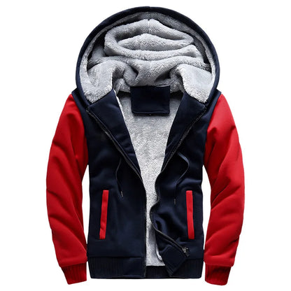 Thick Men's Winter Hoodie for Cold Weather Comfort