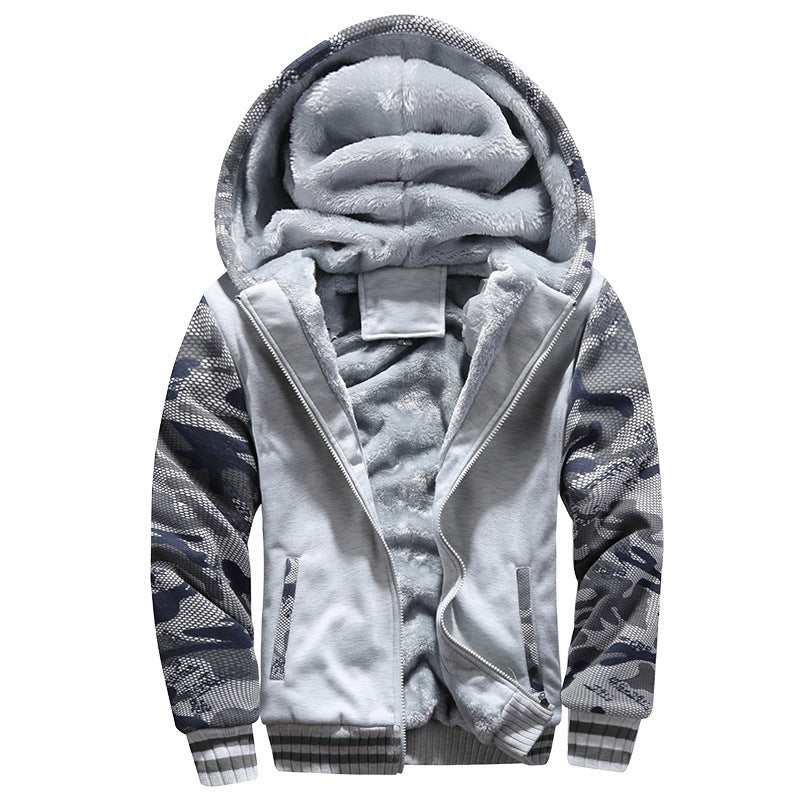 Thick Men's Winter Hoodie for Cold Weather Comfort