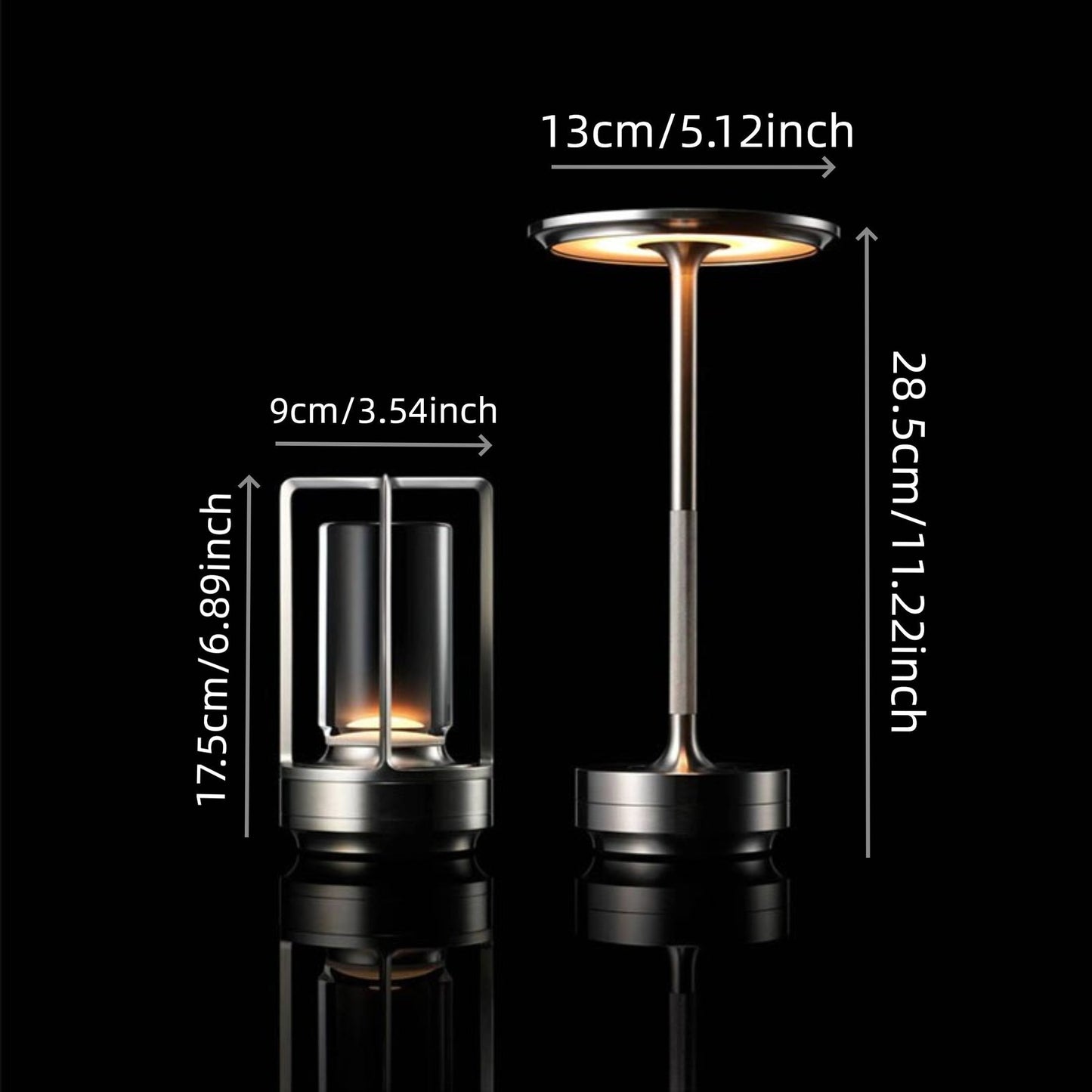 Japanese Style LED Touch Table Lamp - ZenLight-Gold-Style A-Nora Luxe