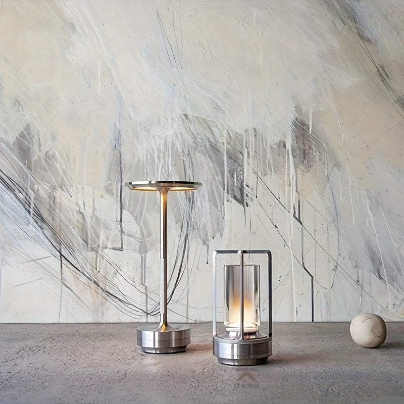 Japanese Style LED Touch Table Lamp - ZenLight-Gold-Style A-Nora Luxe