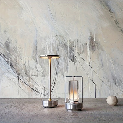 Japanese Style LED Touch Table Lamp - ZenLight-Gold-Style A-Nora Luxe