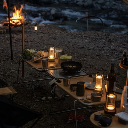 Japanese Style LED Touch Table Lamp - ZenLight-Gold-Style A-Nora Luxe