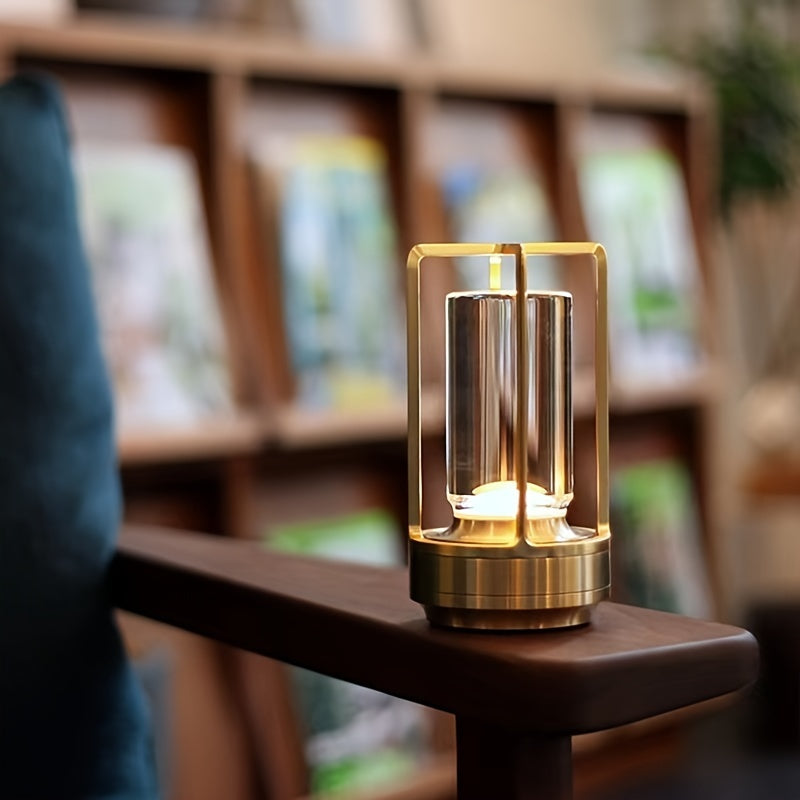 Japanese Style LED Touch Table Lamp - ZenLight-Gold-Style B-Nora Luxe