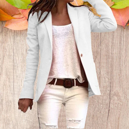 Classic Fit Women's One Button Jacket - Nocini