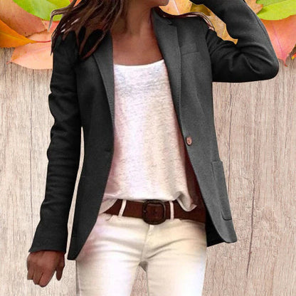 Classic Fit Women's One Button Jacket