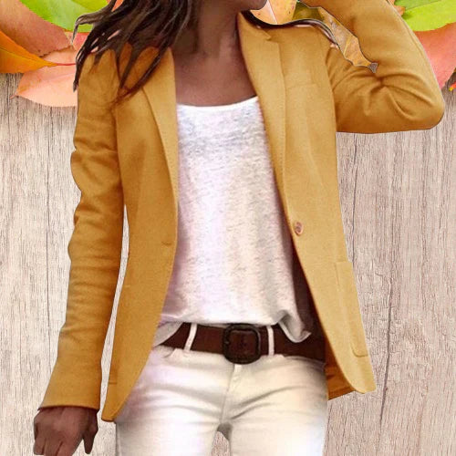 Classic Fit Women's One Button Jacket