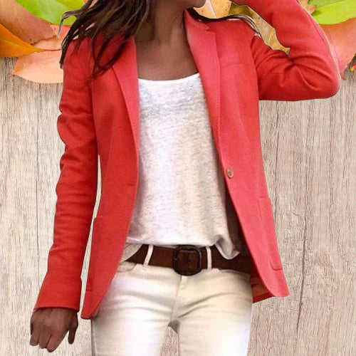 Classic Fit Women's One Button Jacket