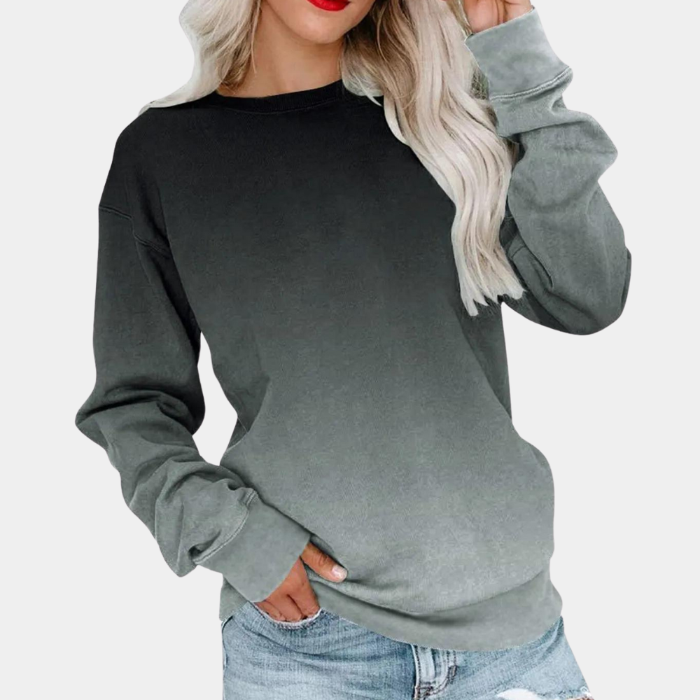 Fashionable Ombre Ladies Sweatshirt - Pexav