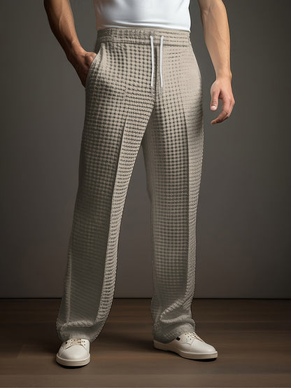 Image of Jason | Men's Wide Leg Drawstring Dress Pants