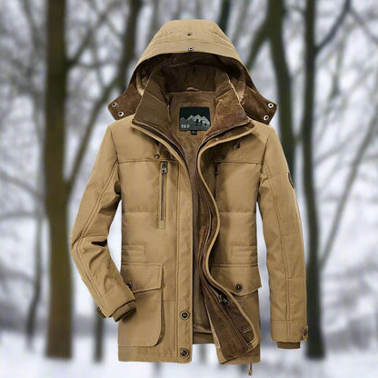 Warm Hooded Filled Parka Coat