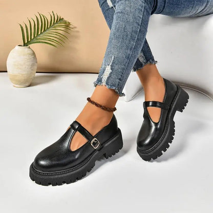 Image of Jean | Women's Chunky Platform Mary Jane Shoes