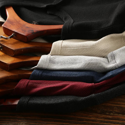 Image of Jeff | Men's Long Sleeve Henley T-Shirt