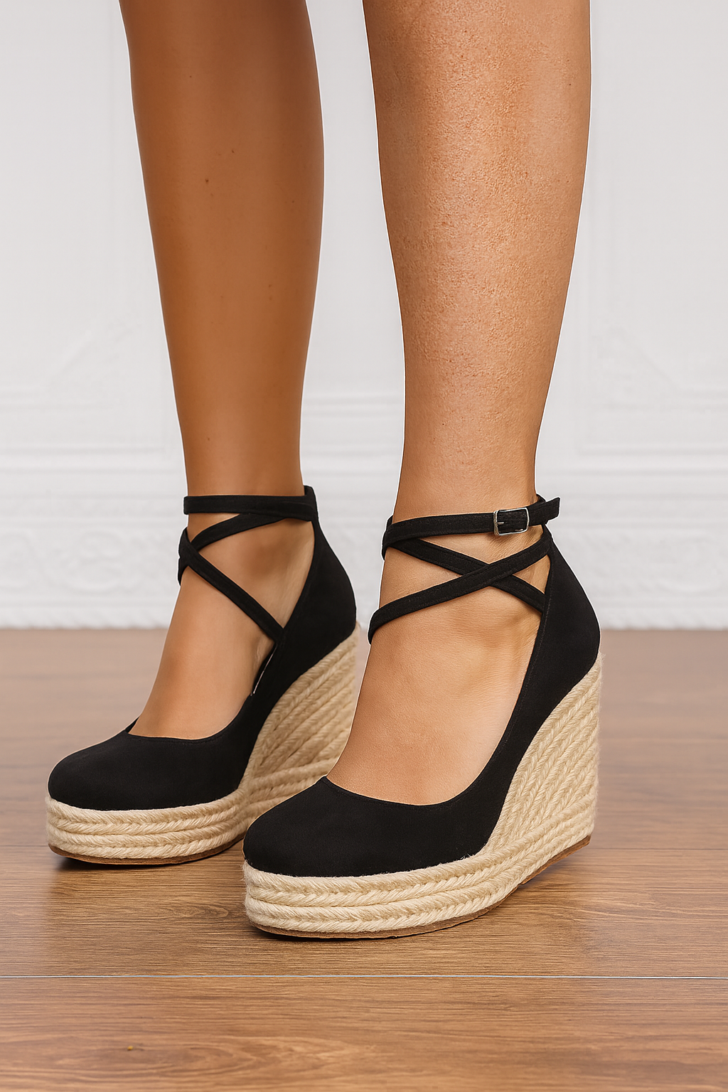 Ladies High Heel Ankle Strap Sandals - Olytrend