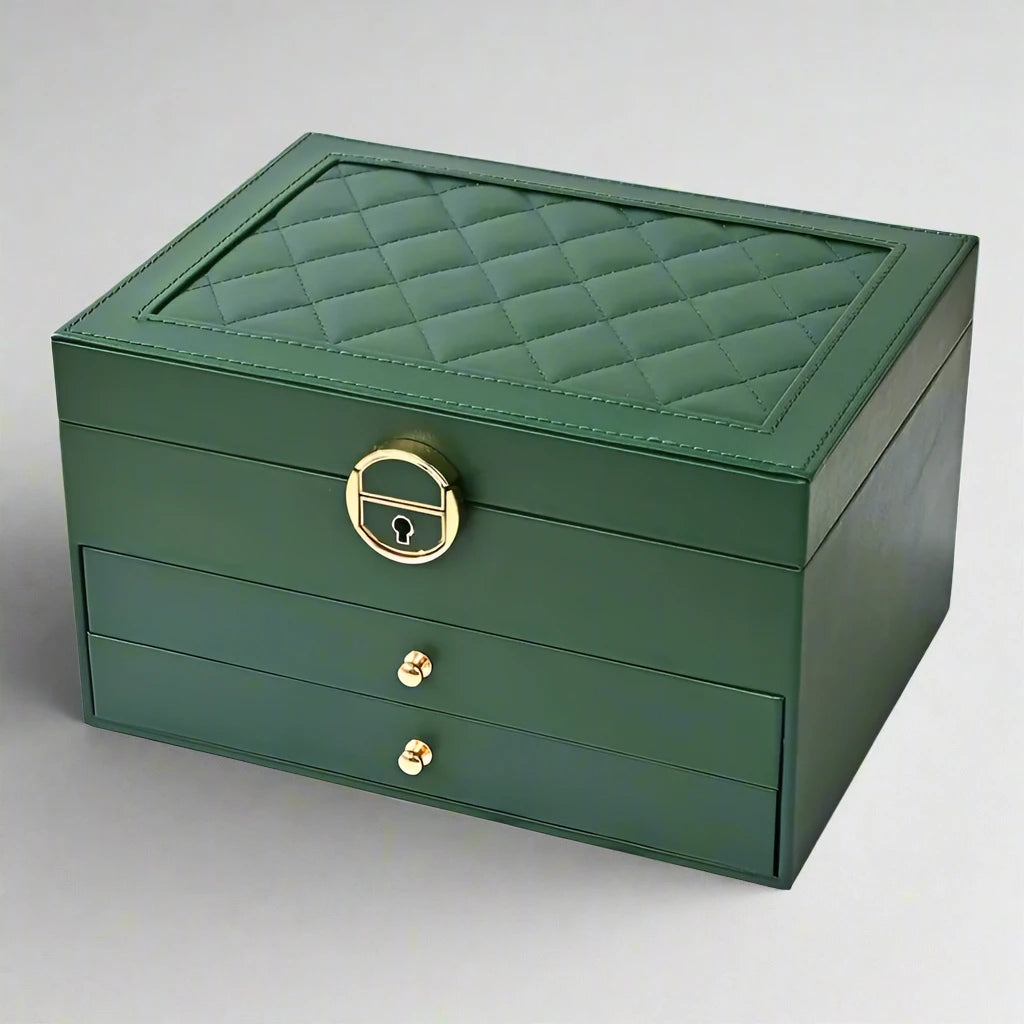 Luxury Velvet Layered Jewelry Box - Pexav