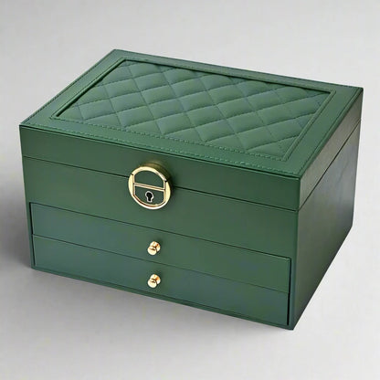 Luxury Velvet Layered Jewelry Box - Pexav