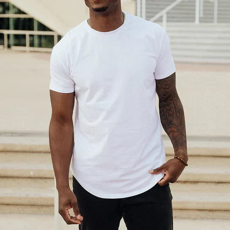 Men's Slim Fit Round Neck Short Sleeve Tee