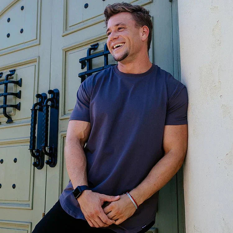 Men's Slim Fit Round Neck Short Sleeve Tee