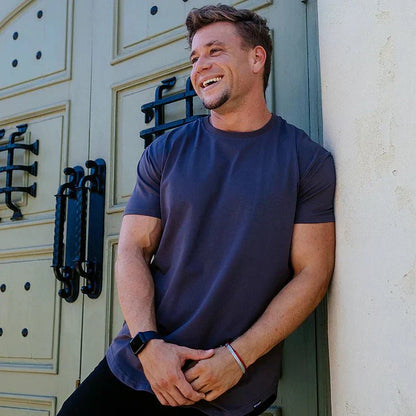 Men's Slim Fit Round Neck Short Sleeve Tee