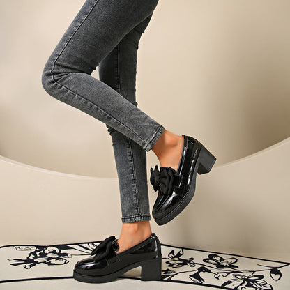 Image of Josephine | Women's Heeled Loafer Shoes