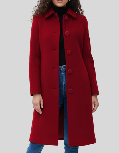 Classic Waterproof Ladies Trench Coat with Warm Lining