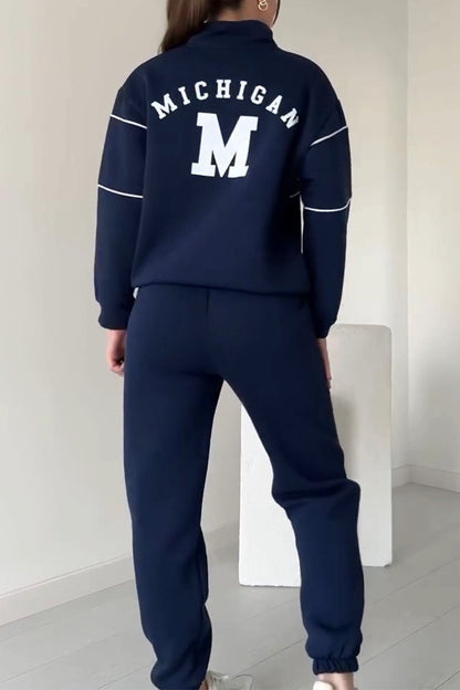 Cozy Knit Sweatpants Outfit Set