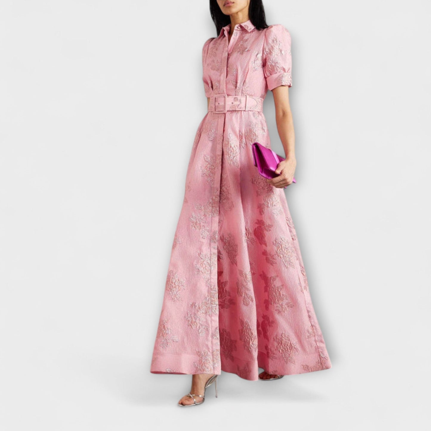 Elegant Cap Sleeve Formal Evening Gown for Women