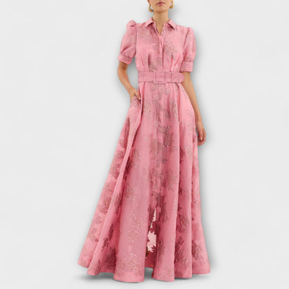 Elegant Cap Sleeve Formal Evening Gown for Women - Nocini