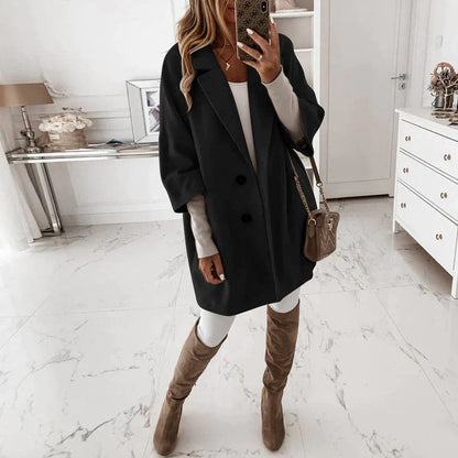 Classic Fit Women's Long Wool Coat