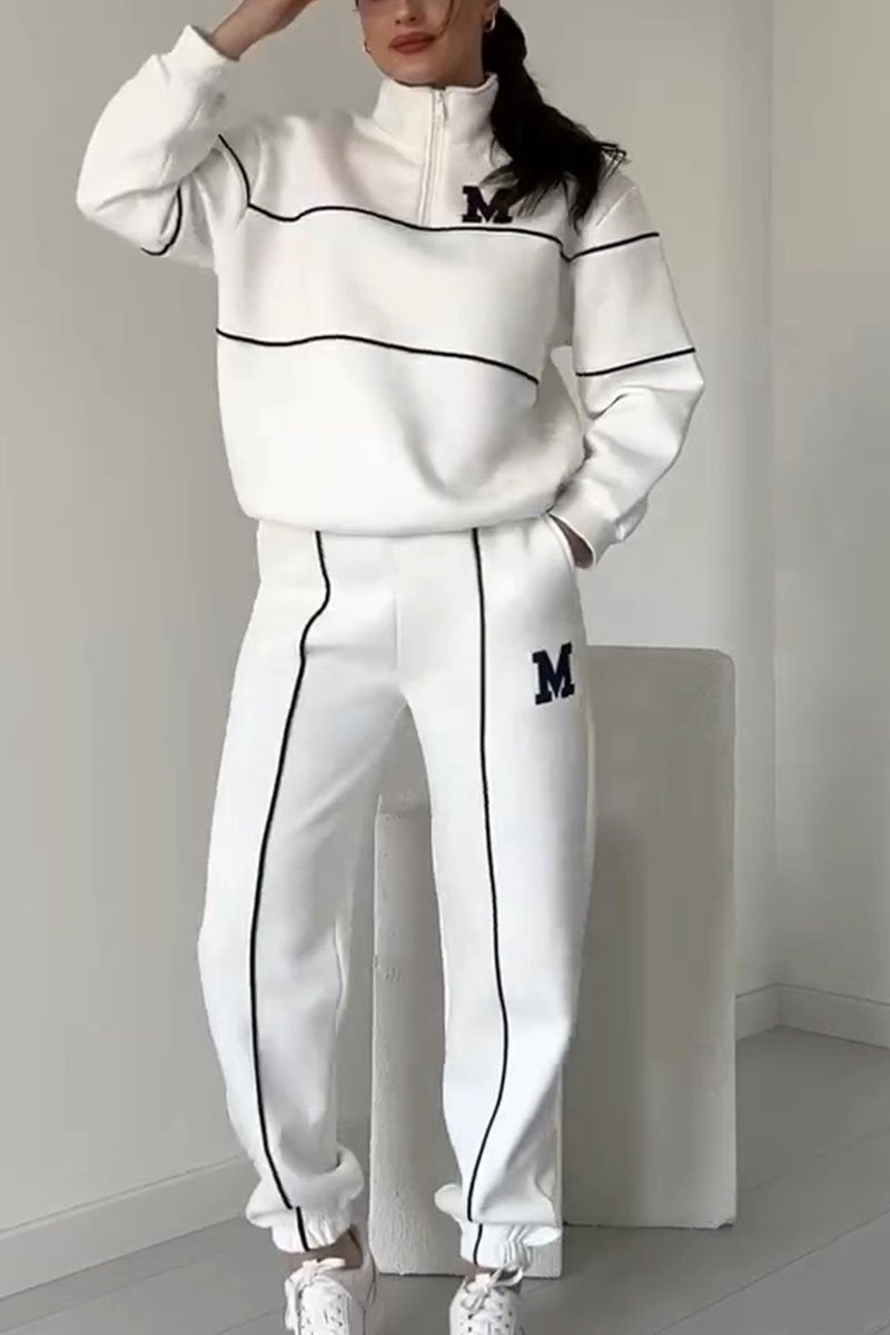 Cozy Knit Sweatpants Outfit Set - Olytrend