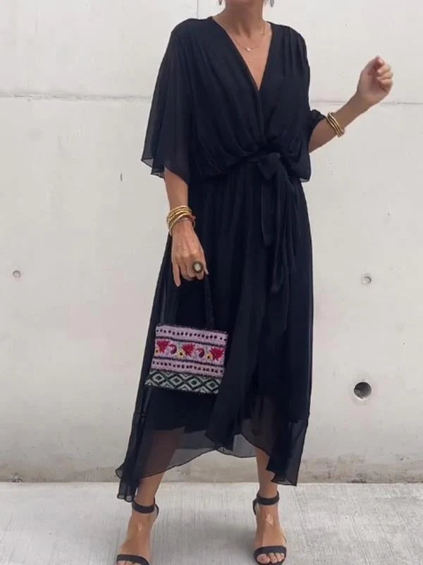 Classic Scoop Neck Dress