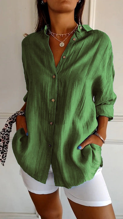 Elegant Women's Classic Button Down Shirt