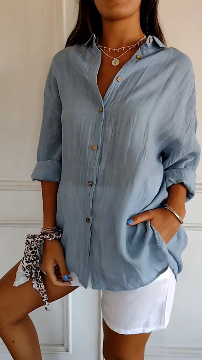 Ladies Lightweight Summer Blouse Shirt