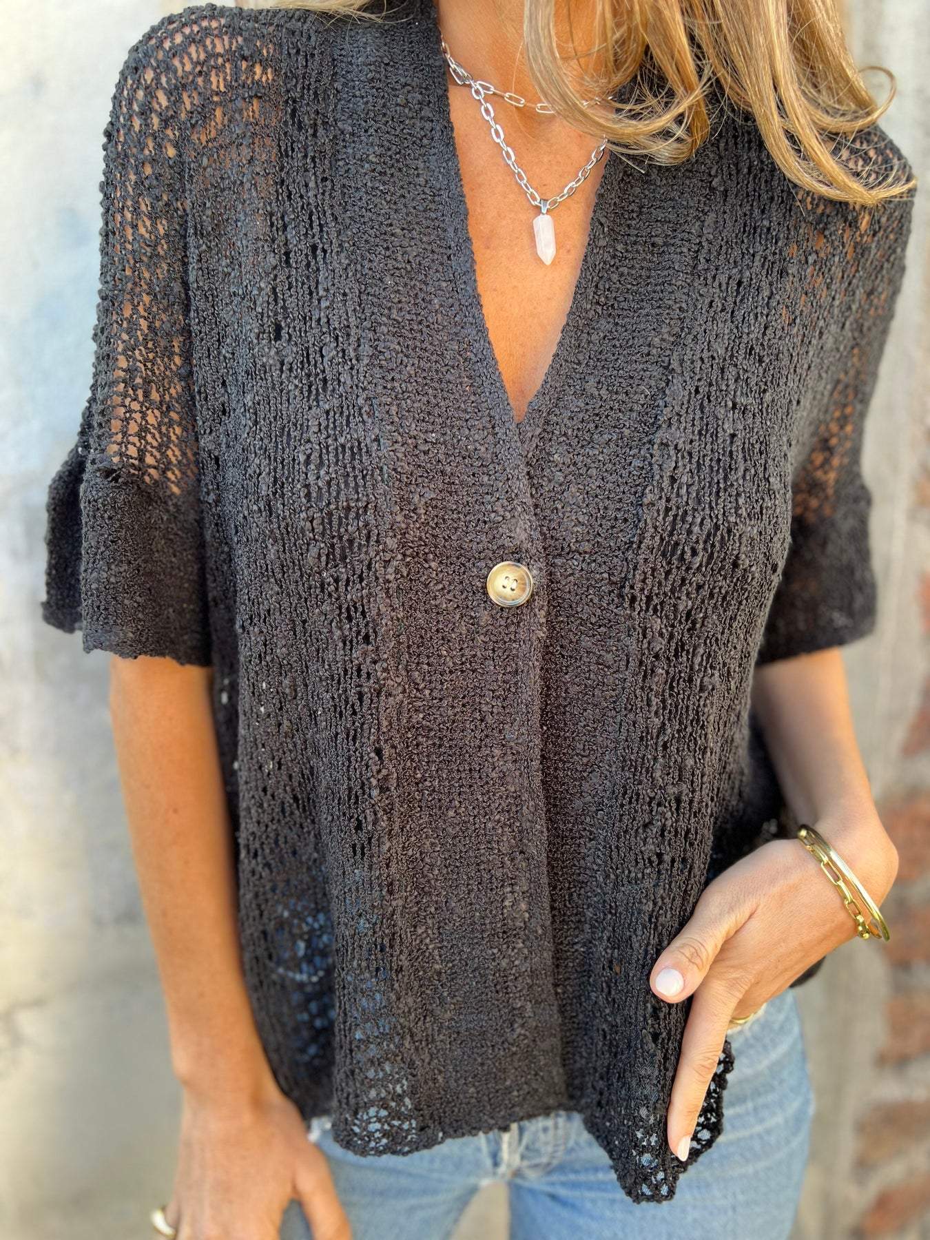 Chic Patterned Blouse