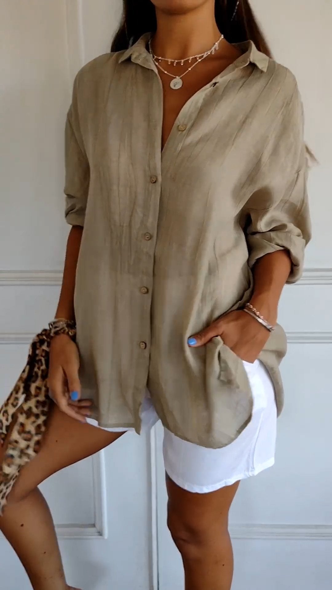 Classic Fit Women's Button Front Shirt
