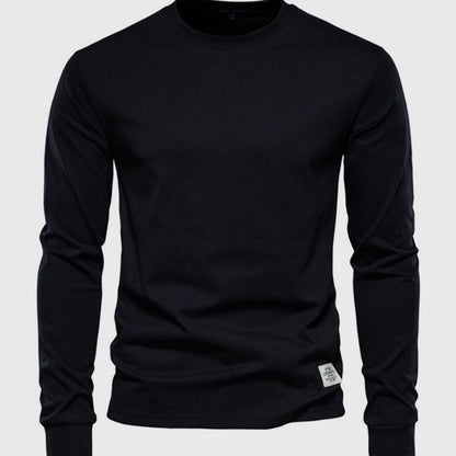 Classic Casual Crew Neck Cotton Shirt