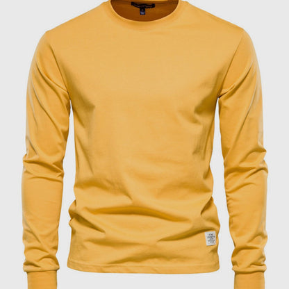 Classic Casual Crew Neck Cotton Shirt