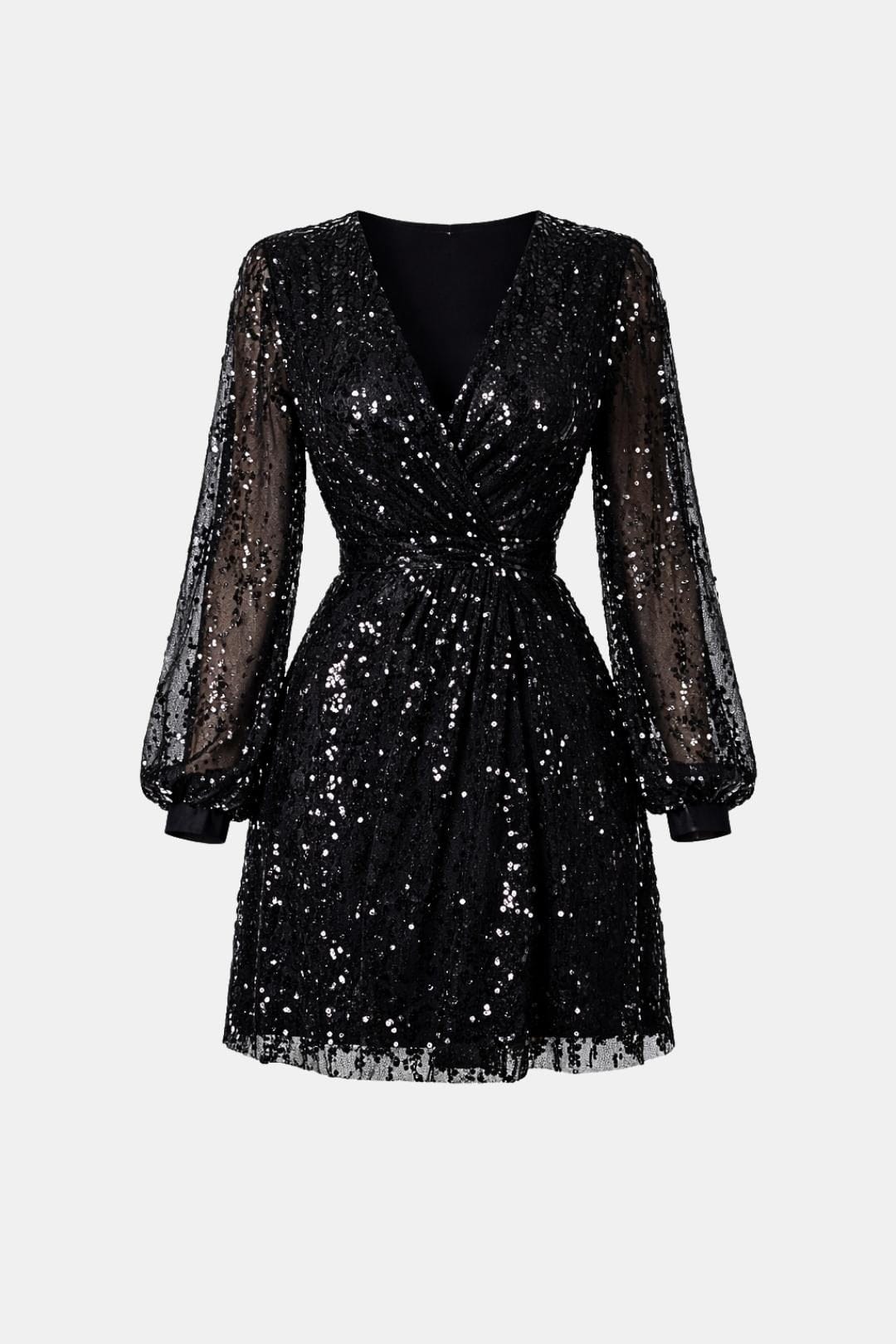 Image of Judie | Women's Sequin Long Sleeve Mini Dress