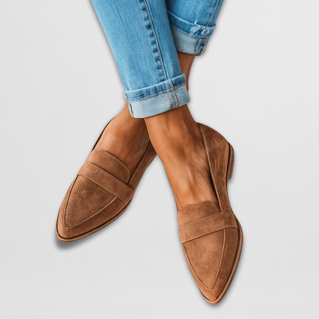Comfortable Orthopedic Suede Slip On Shoes - Olytrend