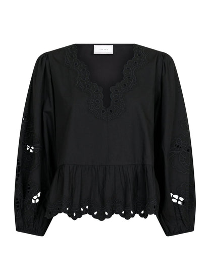 Ladies' Elegant Ruffle Long Sleeve Top - Olytrend