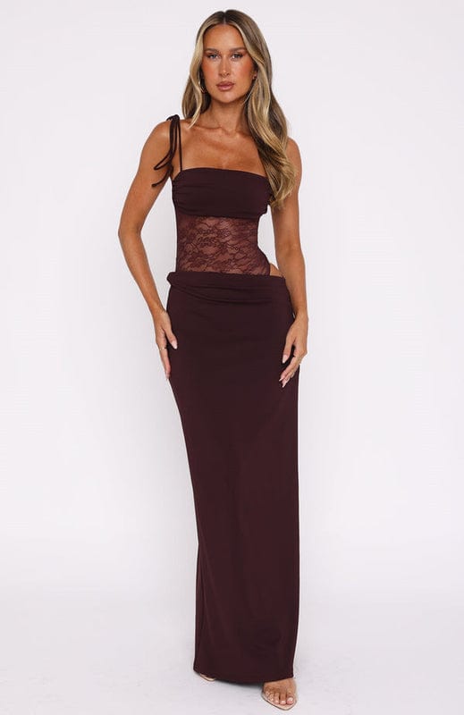 Image of Kara | Women's Sleeveless Lace Maxi Dress