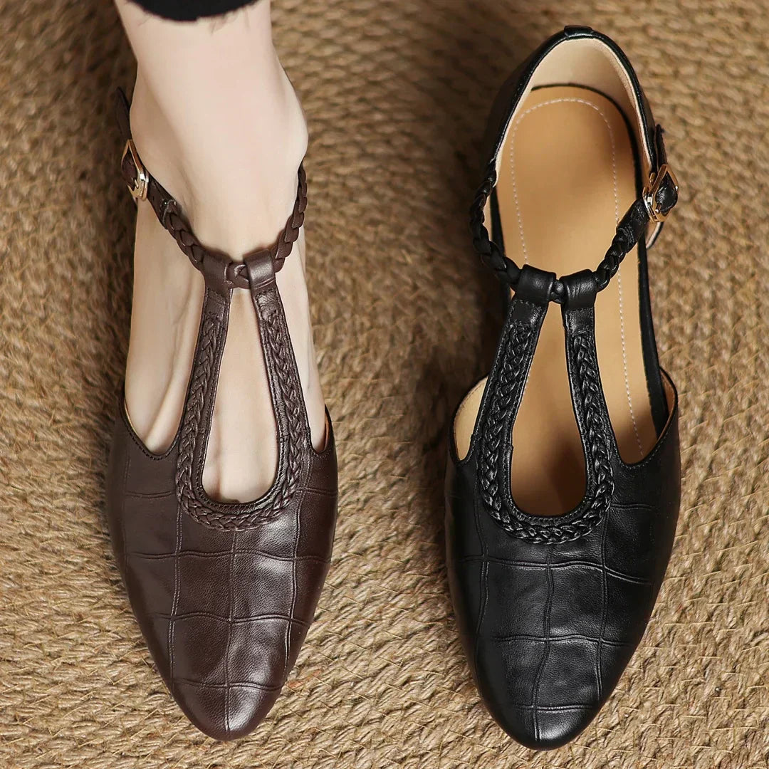 Elegant Ladies Low Block Heel Sandals - Olytrend